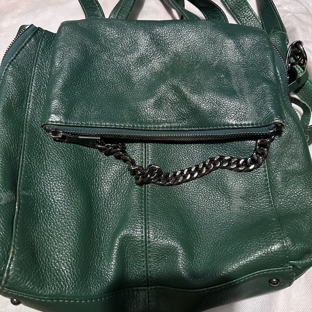 Amy Kestenberg Leather Backpack/Purse with Chain Detail - Picture 14 of 14